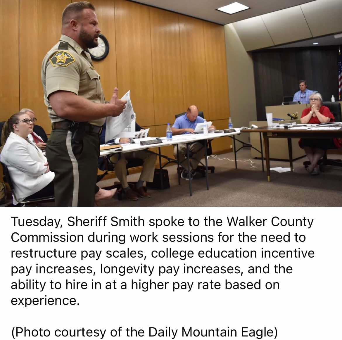 Additional deputy pay documentation